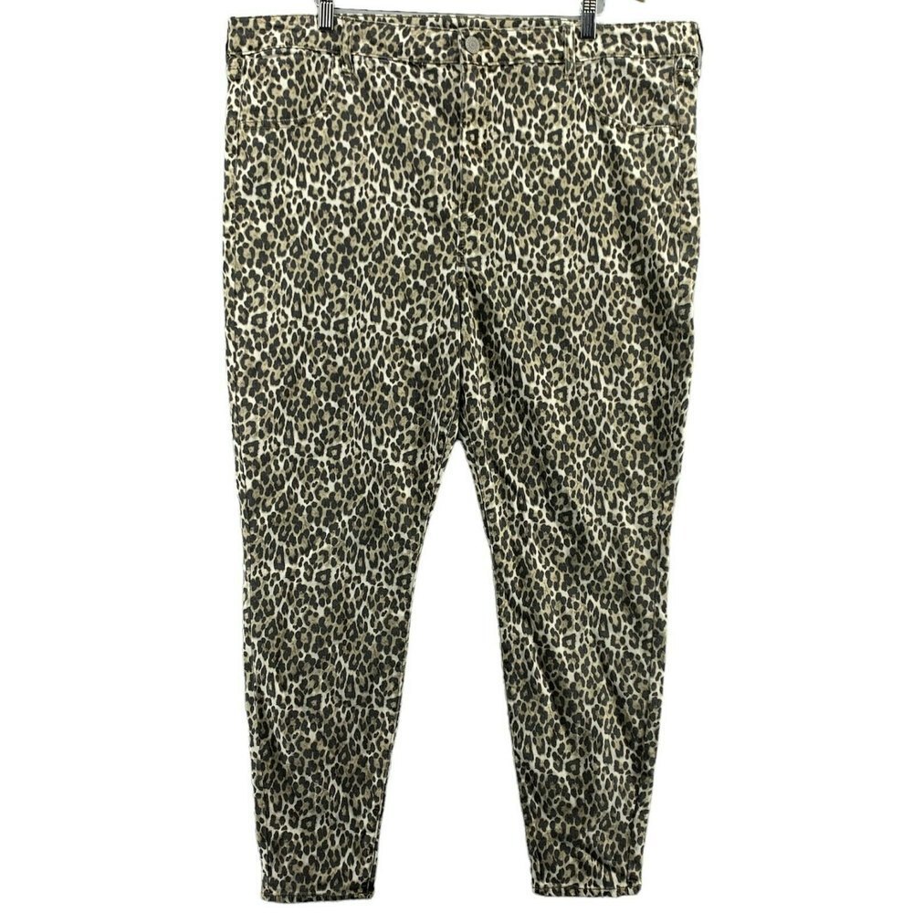 American Eagle High Rise Jegging Womens Plus Size 24 Leopard Cheetah Stretch